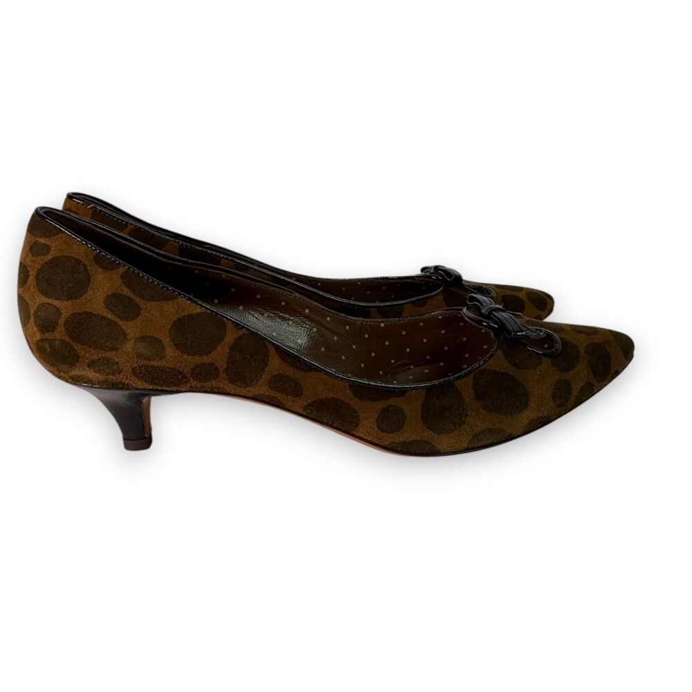 Moschino Cheap And Chic | Brown and Dk Brown Spotted Giraffe Kitten Heel | Sz 8
